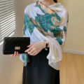 Design Satin Silk Shawl Hijab Scarf Women Fashion Summer Sunscreen Beach Stole Wraps Bufanda Female Headkerchief Echarpe New.
