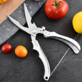 Stainless Steel Chicken Bone Scissors Kitchen Scissors Household Food Scissors Fish Chicken Duck Cutter Scissors Knife. 