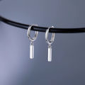 NBSAMENG 925 Sterling Silver Geometry Asymmetric Earring for Women Girl Simple Office Versatile Jewelry Gift Dropshipping. 