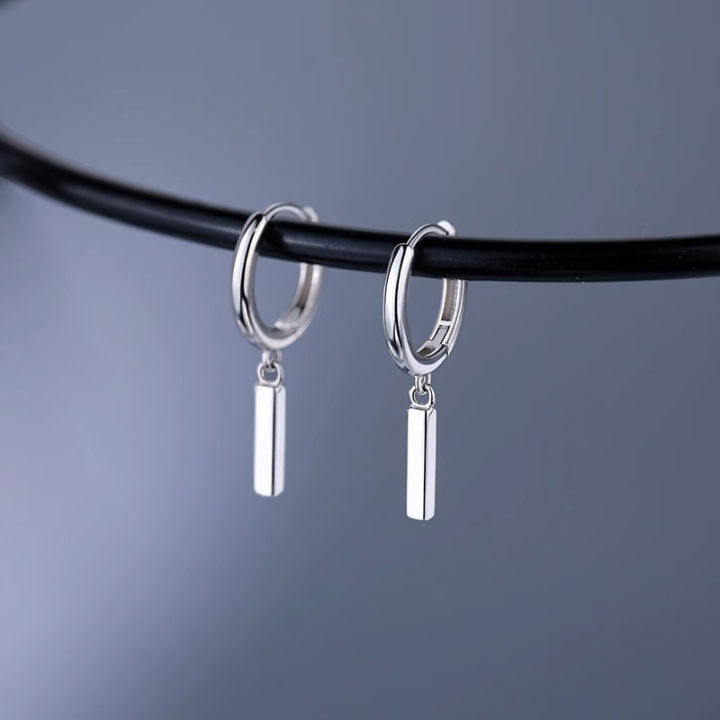 NBSAMENG%20925%20Sterling%20Silver%20Geometry%20Asymmetric%20Earring%20for%20Women%20Girl%20Simple%20Office%20Versatile%20Jewelry%20Gift%20Dropshipping%20-%20Image%202