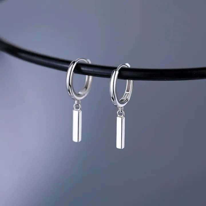 NBSAMENG%20925%20Sterling%20Silver%20Geometry%20Asymmetric%20Earring%20for%20Women%20Girl%20Simple%20Office%20Versatile%20Jewelry%20Gift%20Dropshipping%20-%20Image%202