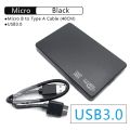 3.0/2.0 HDD Enclosure 2.5inch SATA SSD Hard Drive Case with 5Gbps Transfer Speed and Transparent Design Mobile External Housing.