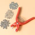 1Pc Plier Tool and 50 Set Metal Snap Button Kit Clothing Sewing Buttons Installation Tool Sewing DIY Craft Accessries. 