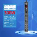 Quartz Glass Aquarium Submersible Heater Adjustable Temperature LCD Display Heating Rod Non- Glass 50w-500w Aquarium Thermostat. 