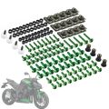 177pcs Fairing Bolts Motorcycle Screws Body Screws Nuts For kawasaki z750 z900 z1000 z800 versys 650 er6n ninja 400 300 z1000sx. 