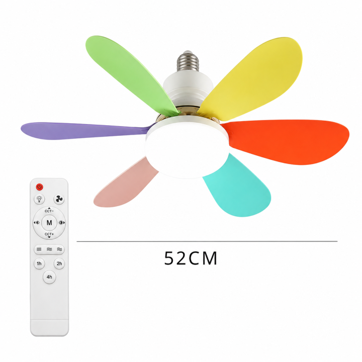 JOYINLED Dimmable 30/40W LED Ceiling Fan Light with Remote Control E27 Hanging Lamp for Living Room Study Home Decor 85-265V