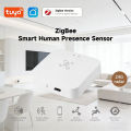 24G Smart Human Body Sensor Tuya Zigbee Radar Detector Human Presence Detector Support Alexa  Assistant Home Automation. 
