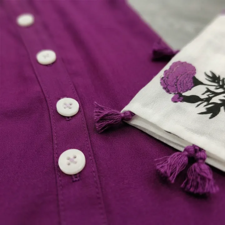 Jesan%20Super%20Shop%20Summer%20Ready%20Three%20Pieces%20Button%20Design%20Linen%20Fashionable%20Stitched%20Kurti%20Shalwar%20For%20Girls%20And%20Women%20-%20Image%203