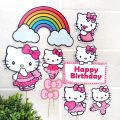 Hello Kitty Theme Printable Picture Cake Topper Pack for To Decorate the Cake. 