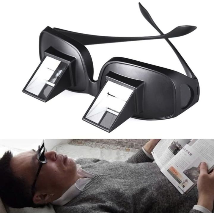 Lazy Glasses Bed Prism, Horizontal Glasses, Horizontal Mirror, Lazy Reader Glasses Lie Down For Reading/Watching Tv