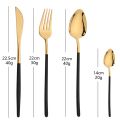24pcs Western Cutlery Set Stainless Steel Christmas Dinnerware Set Fork Knife Spoon Tableware Set Flatware Set Silverware Set.