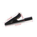2Pcs Insulated Alligator Clip 2mm Battery Test Clip Banana Female Adapter Meter Test Multimeter Pen Cable Probes Crocodile Clip. 