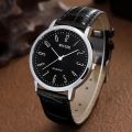 MSCXDK Brand 5pcs Black Quartz Watches Bracelet Men Business Casual Round Watch Life Tree PU Leather Bracelets Sets. 