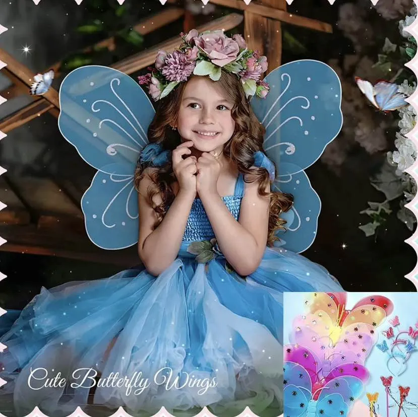 fairy dress with wings and wand Tinker Bell's Enchanted Fairy Tutu Dress, Wings, Flower Headband & Magic  Wand Set for Girls