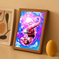 High-Definition LED Light Printing Bedroom Wall  Featuring Anime Character Dragon Ball Picture Frames and Goku Art Pictures. 