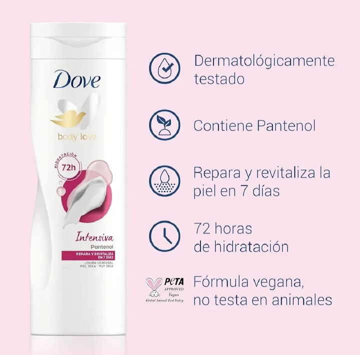 Dove Body Love Intense Care Body Lotion 250ml | For Very Dry Skin | 48H Hydration | Ceramide Restoring Serum