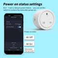 16A UK Plug WiFi Smart Socket With Energy Monitoring, Support CozyLife App, Works With Alexa,  Home Voice Control. 