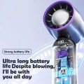 Foldable Handheld Small USB Charging Fan Refrigeration Fan Folding Portable Turbo Mini Semiconductor Ice Pack Small Fan. 