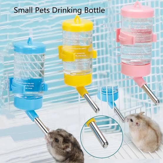 Plastic Small Pets Water Drinking Bottle Feeder Hamster Rat Pet Dispenser Feeder Cage Hangable Bottles Hot