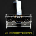 Keyestduio IR Camera Night Vision FISH-eye Camera For Raspberry PI 4B Wide Angle Infrared Wth Acrylic Holder Heat SinkFor RPI 4B. 