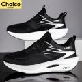 Marathon Running Shoes Men Sports Air Cushion Carbon Board Breathable Lightweight Comfortable Women's Athletic Nonskid Sneakers. 