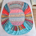 1PC Bohemia Bed Sheet for Double Bed Single/Queen Fitted Bed Sheet with Elastic Band Reactive Printed Mattress Cover 180x200cm. 