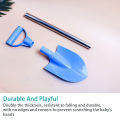 Children Beach Shovel 56cm Stainless Steel Pointed Shovel Toy Sand Snow Thickened Play House Beach Shovel Outdoor Toys Kids Gift. 