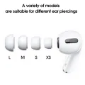 4 Pairs Silicone Replacement Ear Tips Compatible For Apples Air Pods Pro 1 2 Reducing Noise In-Ear Eartips Accessories XS/S/M/L. 