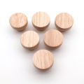 Round Wooden Cabinet Handles with Screws Drawer Wardrobe Knobs Door Pull Kitchen Handle Furniture Knobs Hardware Accessories. 