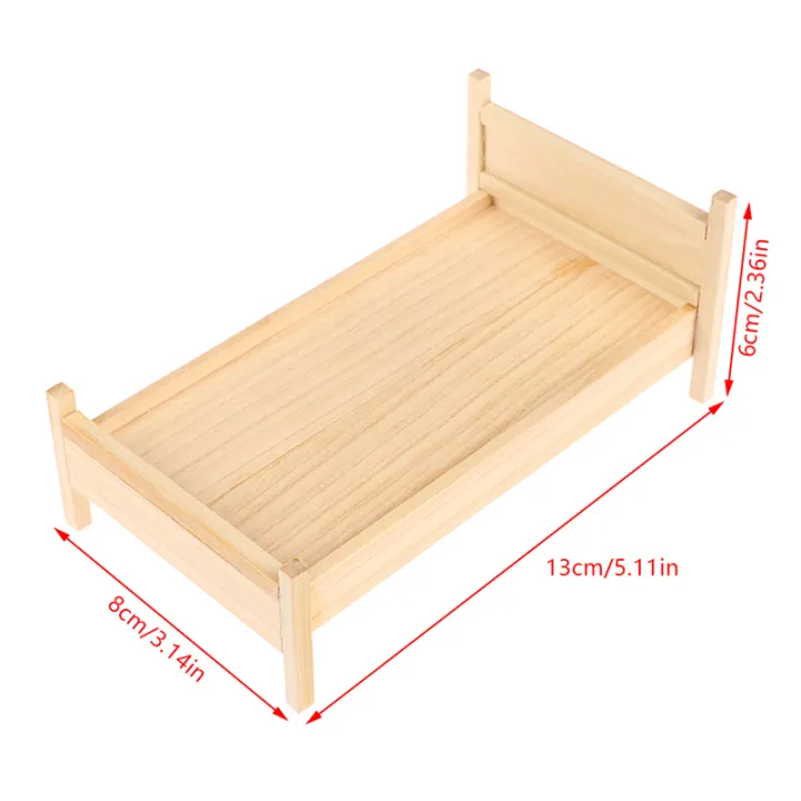 1/12%20Dollhouse%20Wooden/Iron%20Mini%20Single/Double%20Bed%20Home%20Bedroom%20Furniture%20Toy%20Living%20Room%20Furniture%20Model%20Handmade%20Toy%20-%20Image%207
