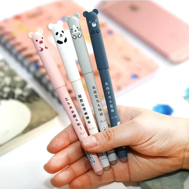 Gel%20Pen%20Erasable%20Pack%20of%204%20Gel%20Ink%20Pen%20Gel%20Pen%200.35%20mm%20Kawaii%20Ballpoint%20Pen%20Cartoon%20Animal%20Panda%20Erasable%20Gel%20Pen%20-%20Image%202