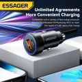 Essager 54W USB Car Charger 5A Fast Charge 3.0 QC SCP AFC 30W USB Type C Quick Charging For poco iPhone .