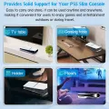 2Pcs Transparent Horizontal Stand For PS5 Slim / Pro Acrylic Triangle Base Holder Support Storage Stand for PS5 Slim Accessories.