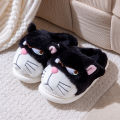 Fluffy Slippers Women House Cute Cartoon Casual Winter Designer Shoes Girls Home Flats Elegant Plush Fashion Footwear Large Size.