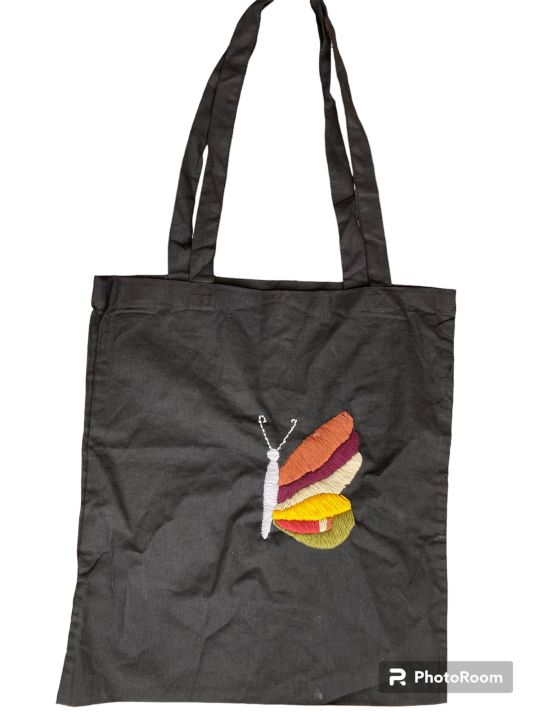 Tote bag - embroidered tote bag - girls woman wear