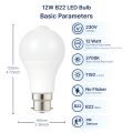 PIR Motion Sensor Light 189-265V B22/E27 LED Smart Bulb 12W With Free Converter.