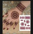 (fashion Design) Fashion Stickers  (only 1 event temporary tattoo) Water Proof Henna Tattoos/ Mehndi Stickers. 