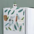 Fridge Dust Covers Multi-Purpose Washing Machine Top Cover Refrigerator Dust Proof Cover with Storage Pockets Size One Size. 