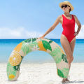 U Shaped Inflatable Swim Ring Pool Floatie Comfortable Neck & Back Support Floating Tube for Pool Beach Water Sports. 