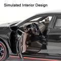 1:32 Honda CIVIC TYPE-R Alloy Diecast Toy Cars Model Simulated with Sound Light Vehicles Collection Toys Children Birthday Gifts. 