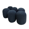 6pcs Microphone Cover High Density Mic Windscreen Sponge Foam For Most Standard Microphones. 