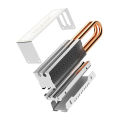 TEUCER Aluminum M.2 SSD Cooler Double Copper Tube Radiator 2280 Solid State Drive Heat Sink. 