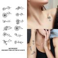 Chrysanthemum flowers, lasting 1-2 weeks waterproof, temporary tattoo stickers, semi-permanent fake tattoos for the arms. 