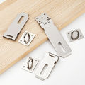 Stainless Steel Lock Buckle Door Latch Bolt Hasp Old-fashioned Door Lock Padlock Door Nose Cabinet Door Wooden Door Lock Tag Ins. 