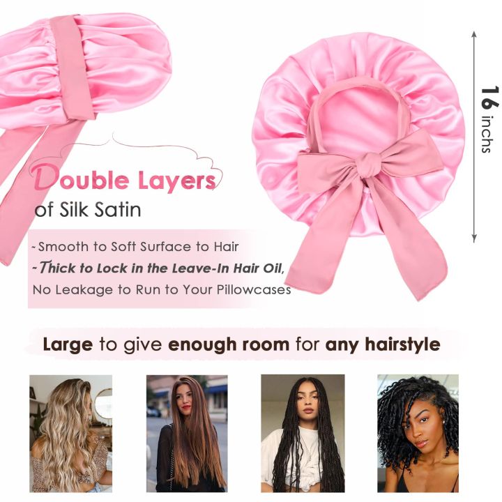 2026%20New%20Silk%20Bonnet%20Sleeping%20Womens%20Satin%20Bonnet%20Hair%20Night%20Sleep%20Cap%20Tie%20Band%20CurlyHat%20Scarf%20Wrap%20Curly%20Hair%20Bonnets%20Beauty%20-%20Image%203