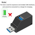 USB 3.0 HUB Adapter Extender Mini Splitter Box 1 to 3 Ports High Speed USB 2.0 For PC Laptop U Disk Card Reader. 