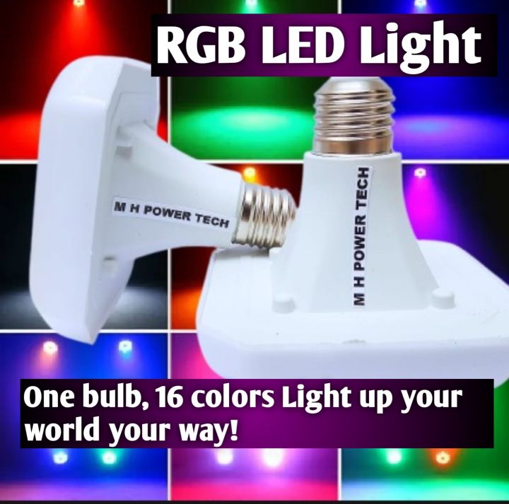 Led bulb 18watt, 40watt, RGB Led Bulbs Flat Bulb Super Plastic Body ...