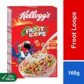 Kelloggs Froot Loops breakfast cereal Kelloggs loop grain puffed fruit flavor 150g. (2 boxes). 
