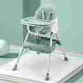 Portable 2-In-1 Baby High Chair with Adjustable Legs|Convertible Compact|Light Weight Highchair,Anti-slip Feeding Snack Booster Seat For Eating Sitting Dining Safety Belt PU Leather Toddlers Multicolor. 