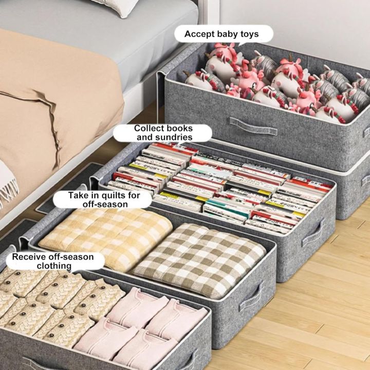 Storage%20Bin%20for%20Clothes%20Comforters%20Under%20Bed%20Storage%20Container%20Foldable%20Clothes%20Organizer%20with%20Sturdy%20Zippered%20For%20Blanket%20Cloth%20-%20Image%204